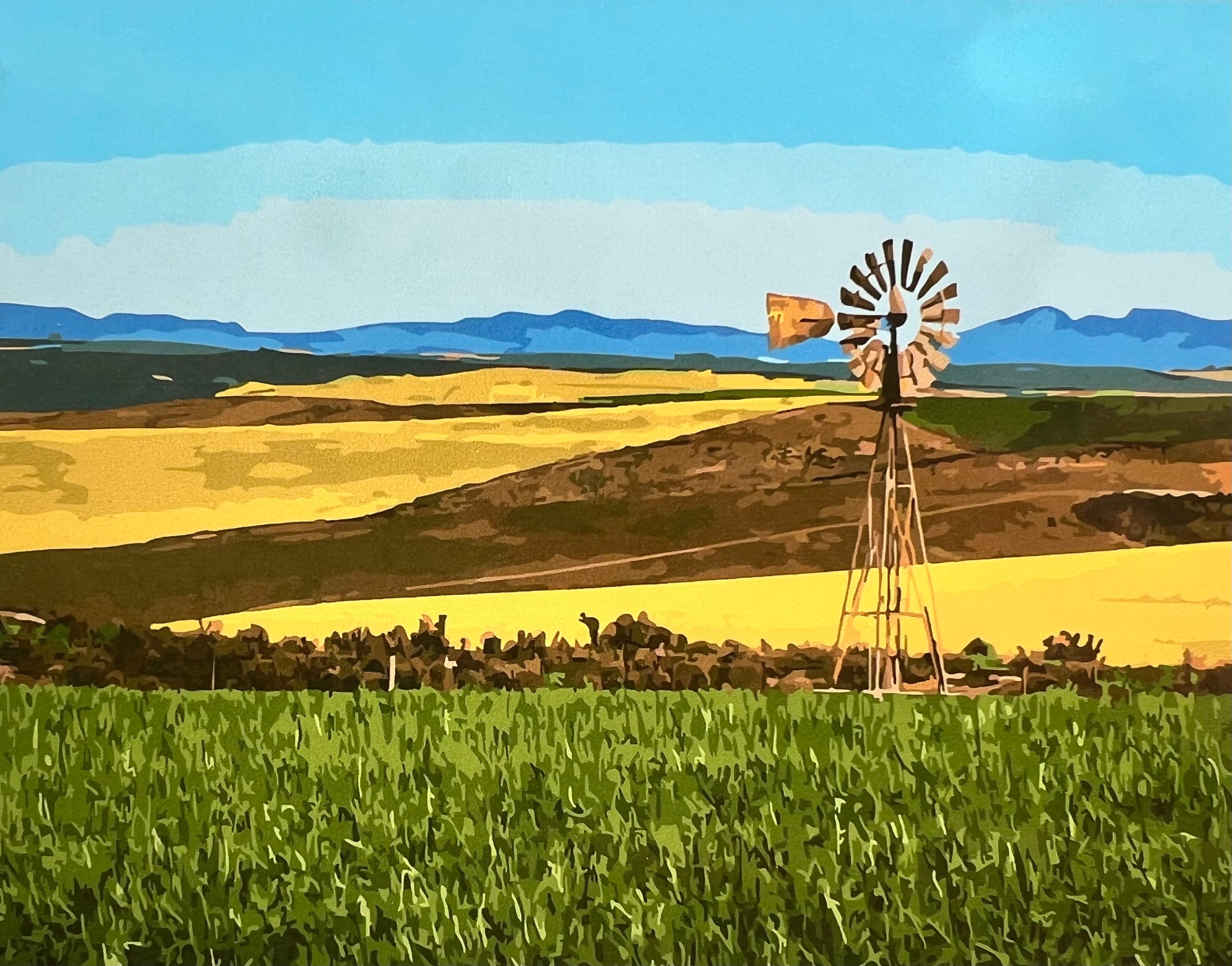 Canola hot Field -Acrylic painting